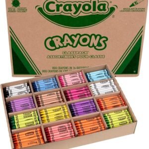 Crayola Crayon Classpack, Teacher Classroom Must Haves, Bulk Back to School Supplies, Elementary & Kindergarten Wishlist, 16 Colors (50 Each), 800 Ct